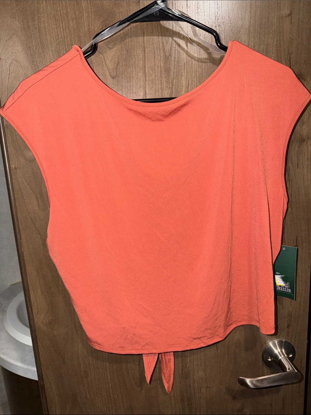 BNWT Wild Fable Coral Tie-Back Crop Top Retail 12.00